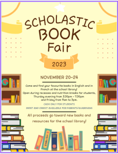Scholastic Book Fair FAH Nov20 24
