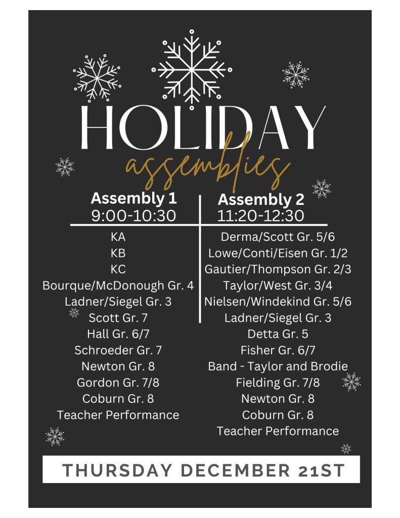 Holiday Assemblies