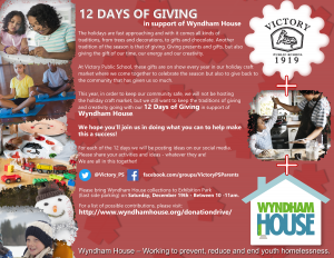 VSC 12 Days Of Giving Poster