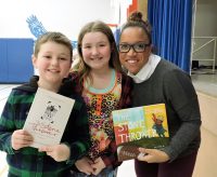 On March 31, 2017, students and staff at Ross R. MacKay Public School welcomed Jael Richardson, author of The Stone Thrower.