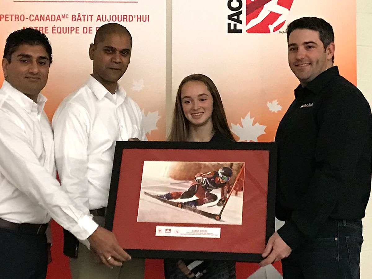 On Nov. 8, 2017, Paralympic star Sarah Gillies was at Island Lake PS, speaking to students.