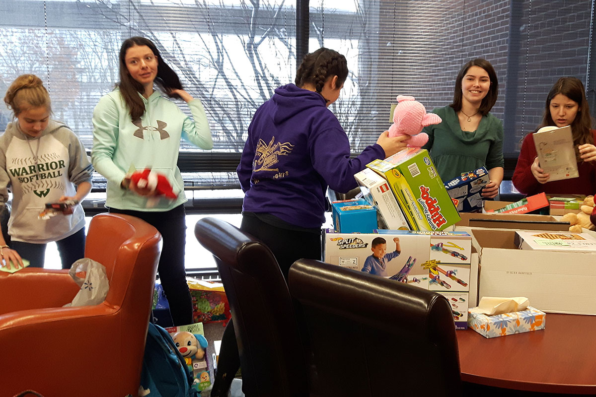 CCVI collected more than 100 gifts for the children at Grand River Hospital.