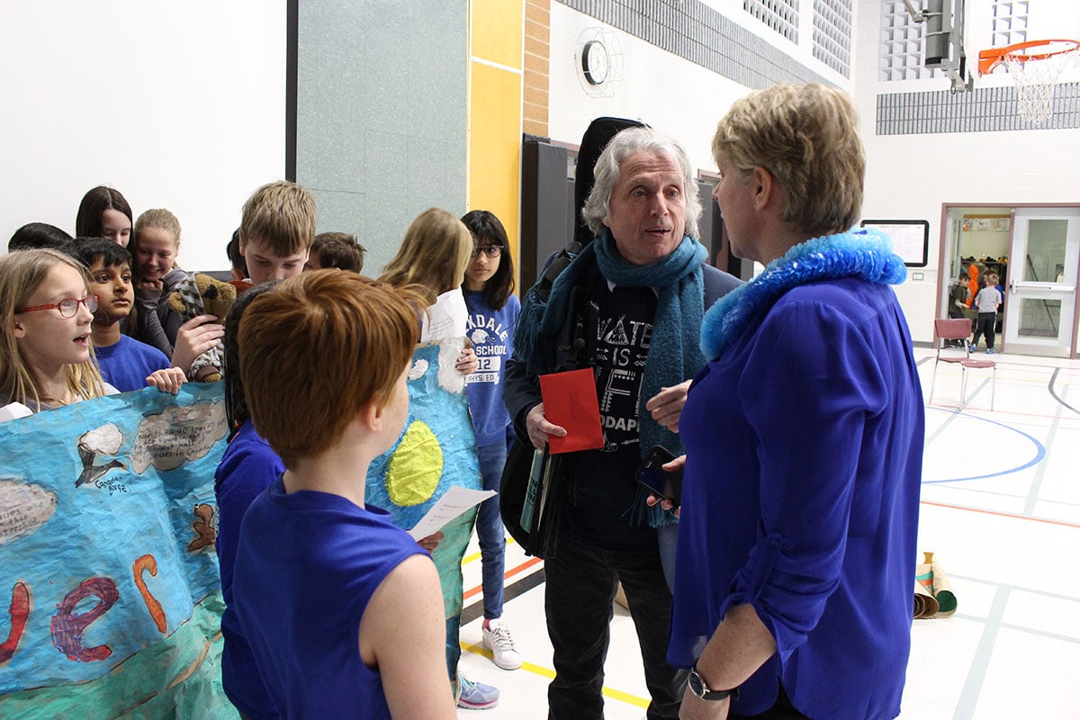 On Monday March 5, 2018, the grade 6 Water Rockers at Kortright Hills Public School held a water celebration assembly.