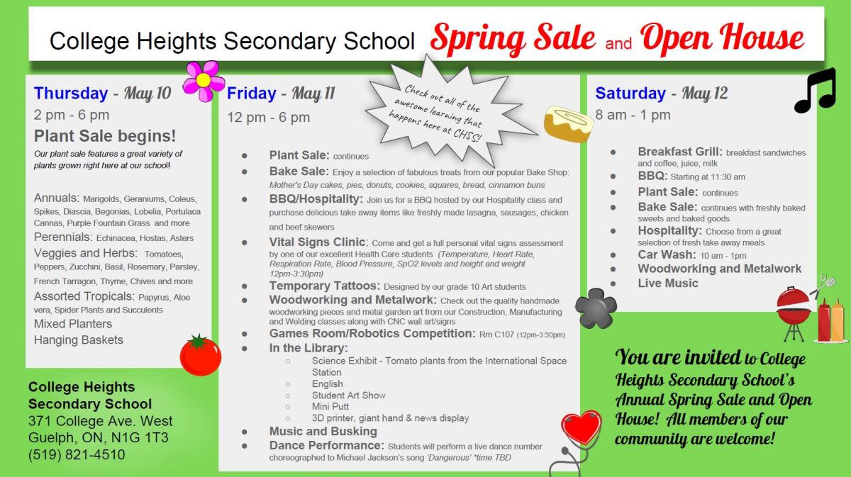 Spring Sale Poster 2018 College Heights