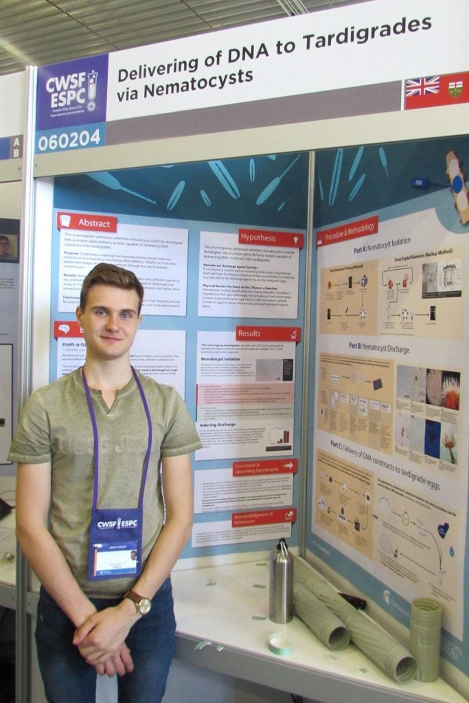 CCVI student Sasha Seufert attended the Canada-Wide Science Fair, held in Ottawa May 12-19, 2018. 