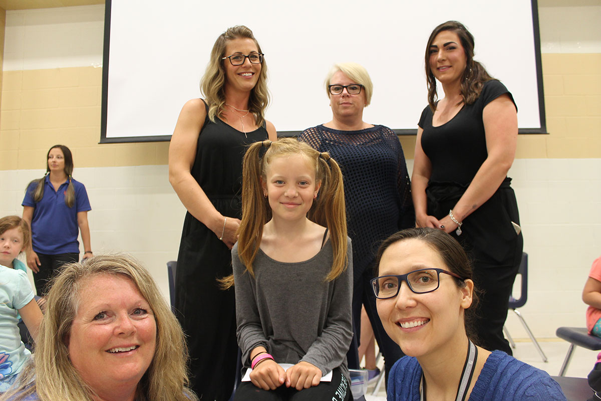 On June 1, 2018, staff and students at Glenbrook ES donated their hair at the annual Glenbrook Gives event.