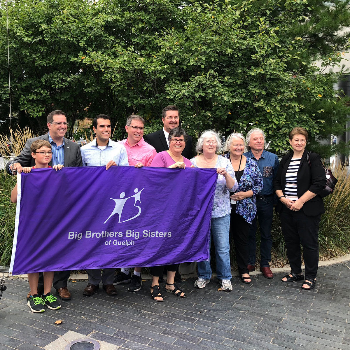 On Sept. 18, 2018, members of the community were at Guelph City Hall to raise a flag for Big Brothers Big Sisters Day.