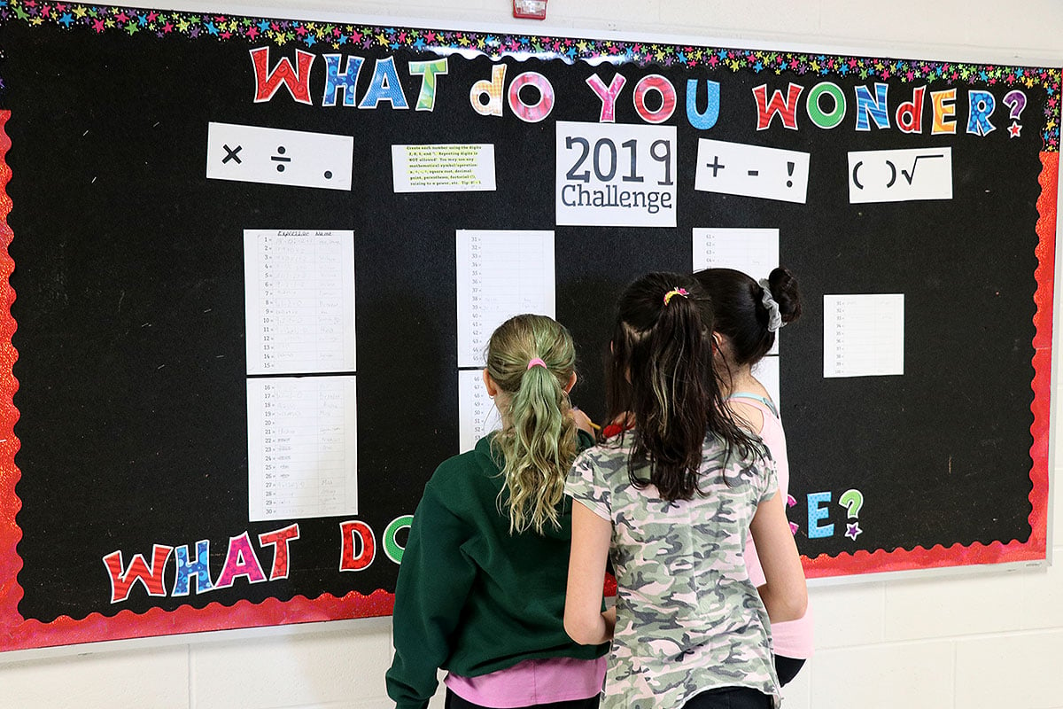 The students at Rickson Ridge Public School are diving into the New Year with an engaging math challenge. 