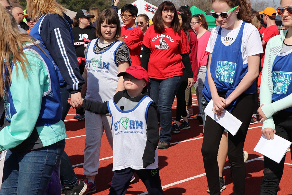 On Wed. May 15, 2019, hundreds of student-athletes, peer coaches, and volunteers attended the 18th annual Special Olympics Track and Field Meet.