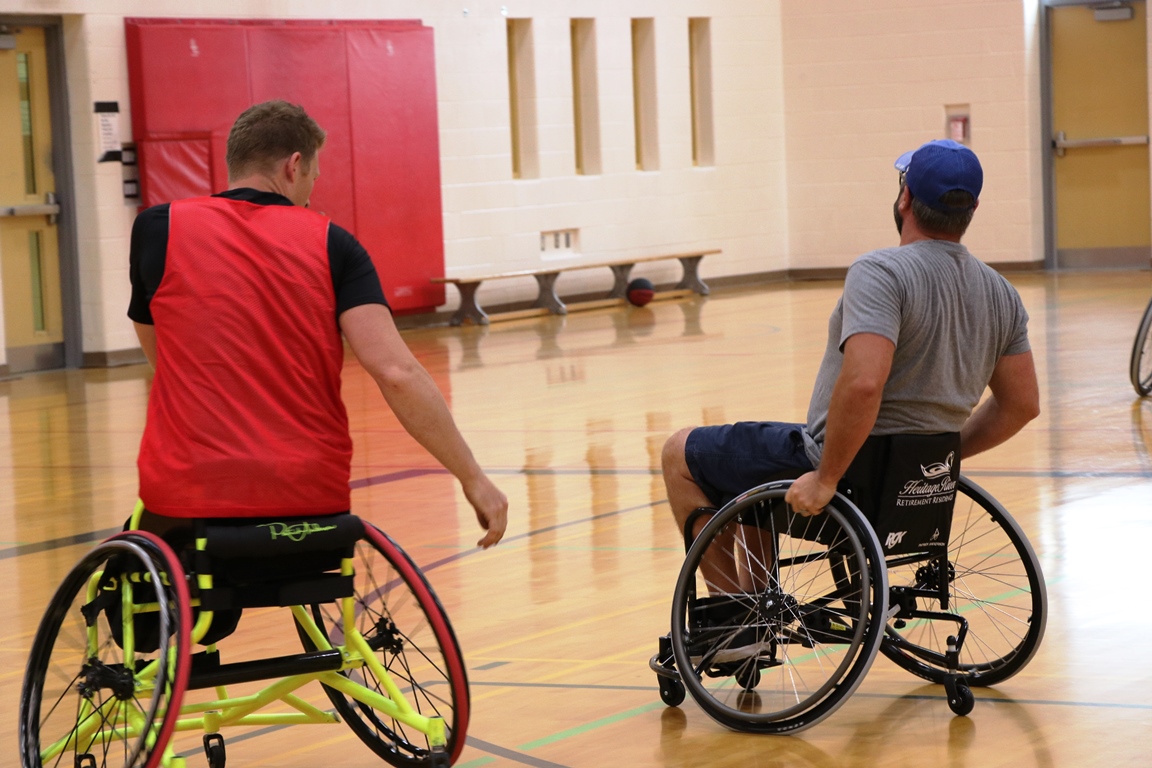 On August 12, four-time Paralympic Champion, Patrick Anderson visited Centre Wellington District High School to film an inspirational and instructional video about wheelchair basketball