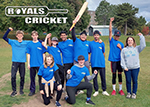 Pictured is the JF Ross cricket team wearing blue shirts