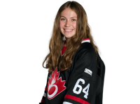 This photo features Emma M. smiling in her Team Canada jersey.