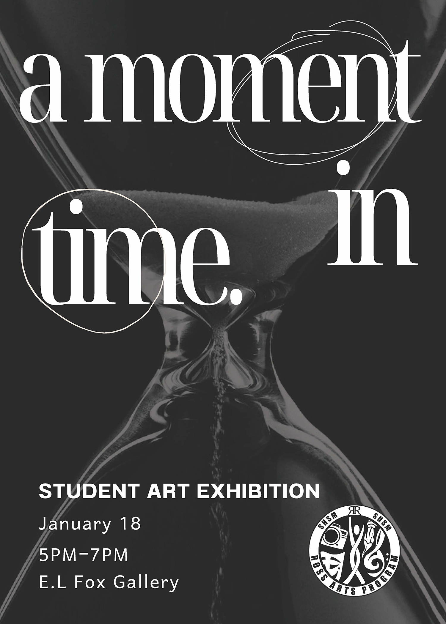 A poster advertising the art show