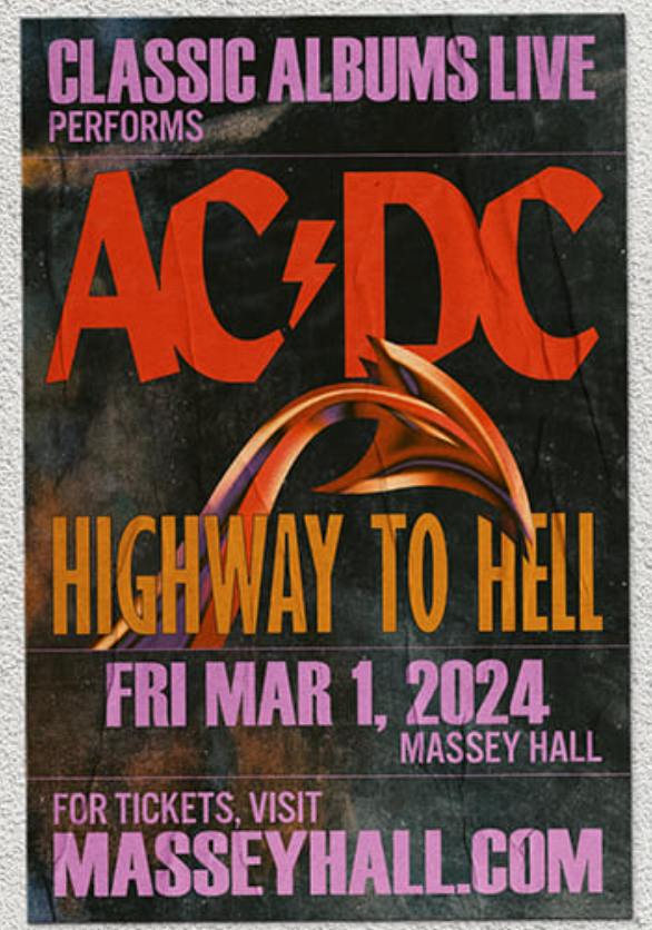 The poster for the Massey hall performance